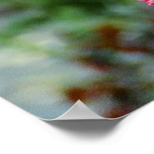 Pink Floral Scripting Verse Inspirerend Poster (Hoek)