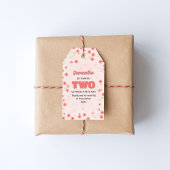 Pink Floral Second Birthday Custom Party Favor Cadeaulabel