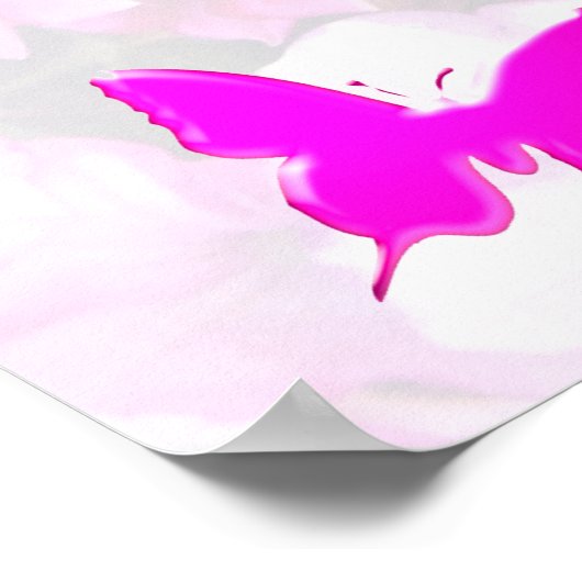  PINK FLORAL SERENITY PRAYER POSTER (Hoek)