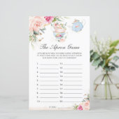 Pink Floral Tea Party The Schort Vrijgezellenfeest (Staand voorkant)