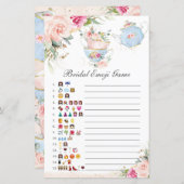 Pink Floral Tea Party Vrijgezellenfeest Afbeelding (Voorkant / Achterkant)