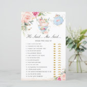Pink Floral Tea Party : Ze zei dat ze een bridal s (Staand voorkant)