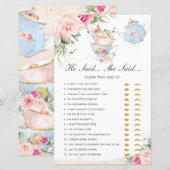 Pink Floral Tea Party : Ze zei dat ze een bridal s (Voorkant / Achterkant)