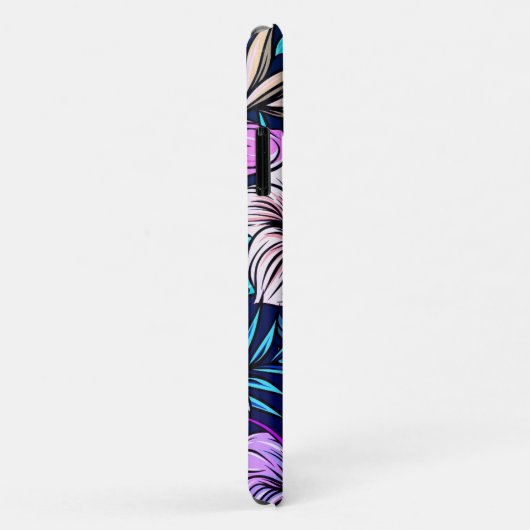 Pink Floral Tropical Hibiscus Flower Case-Mate iPhone Case (Achterkant/rechts)