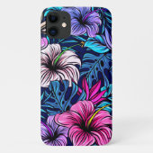 Pink Floral Tropical Hibiscus Flower Case-Mate iPhone Case (Achterkant)