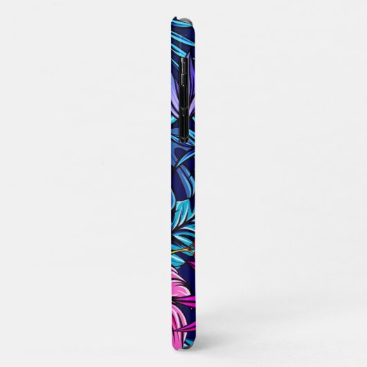 Pink Floral Tropical Hibiscus Flower Case-Mate iPhone Case (Achterkant/links)