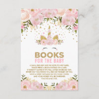 Pink Floral Unicorn Books for Baby Girl