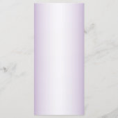 Pink Floral Violet Lijst Modern Menu (Achterkant)