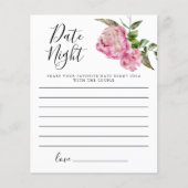 Pink Floral Vrijgezellenfeest Date Night Idees (Voorkant)