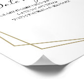 Pink Floral Vrijgezellenfeest Datum acht Jar Sign Poster (Hoek)