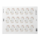 Pink Floral Vrijgezellenfeest Spread Love Not Germ Etiket (Full Sheet)