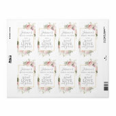 Pink Floral Vrijgezellenfeest Spread Love Not Germ Etiket (Full Sheet)
