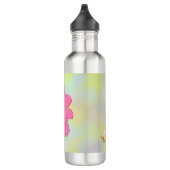Pink Floral Water Bottle Waterfles (Rechts)