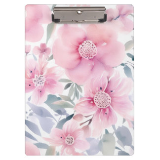 Pink Floral Watercolor  Klembord