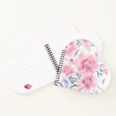 Pink Floral Watercolor  Notitieboek (Binnen)