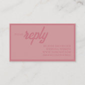 Pink Floral Watercolor Wedding  Informatiekaartje (Voorkant)