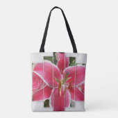 Pink Floral Waterverf Flowers Tote Bag (Achterkant)