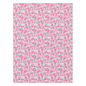 Pink Floral Waterverf Roos Patroon Tafelkleed (Voorkant)