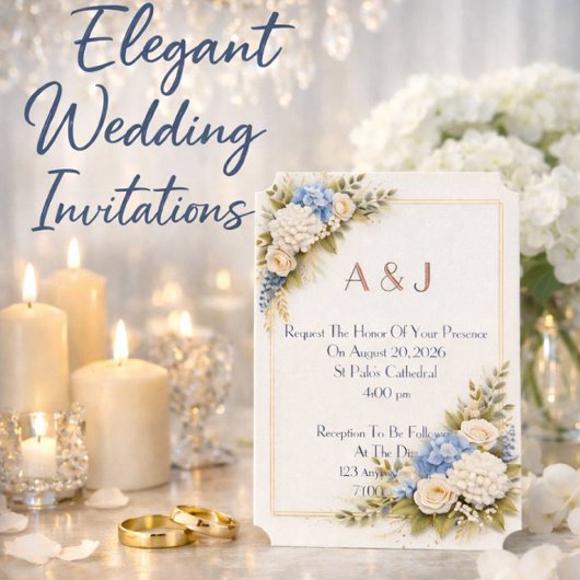 Pink floral wedding invitation kaart