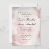 Pink Floral Wedding Invitations Kaart (Voorkant)
