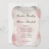 Pink Floral Wedding Invitations Kaart (Voorkant)
