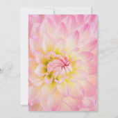 Pink Floral Wedding Kaart (Achterkant)