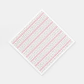 Pink Floral Wildflowers Coquette Servet (Hoek)