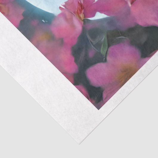 Pink Floral Wolf Moon Tissuepapier (Detail)