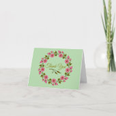 Pink Floral Wreaths bedankt (Voorkant)