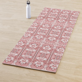 Pink Floral Yoga Mat