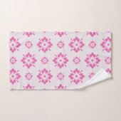 Pink florale pattern bad handdoek (Handdoek)
