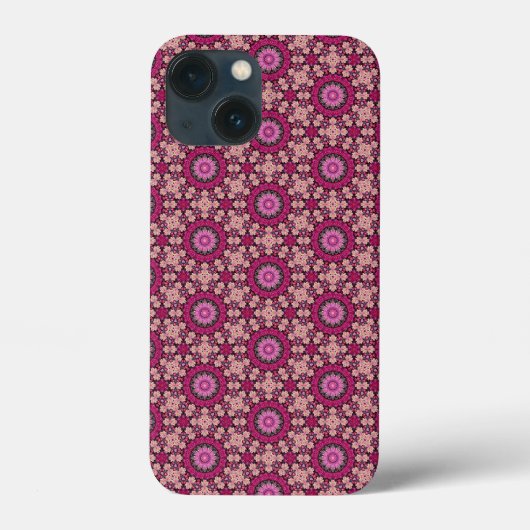 Pink florale pattern Case-Mate iPhone case (Achterkant)