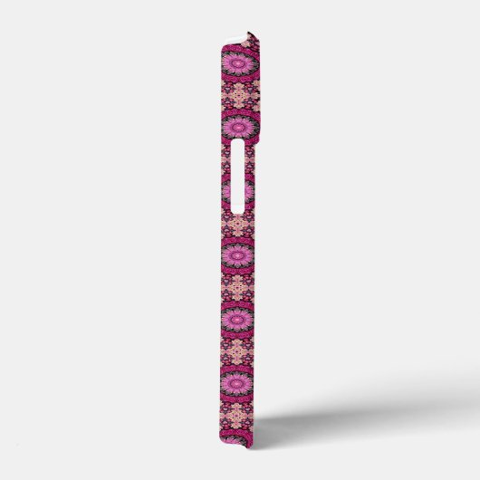 Pink florale pattern Case-Mate iPhone case (Achterkant / Rechts)