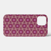 Pink florale pattern Case-Mate iPhone case (Achterkant (horizontaal))