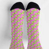 Pink florale pattern sokken (Top)