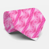 Pink florale pattern stropdas (Opgerold)