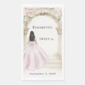 Pink florals arch dress Sweet 16 Servet (Voorkant)
