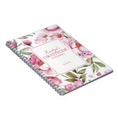 Pink Florals dankbaarheidsdagboek Notitieboek (Rechterzijde)