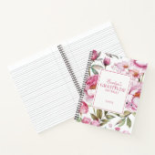 Pink Florals dankbaarheidsdagboek Notitieboek (Binnen)