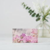 Pink Floret Bloemen Zomer Bloemen Visitekaartje (Staand voorkant)