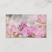 Pink Floret Bloemen Zomer Bloemen Visitekaartje (Achterkant)