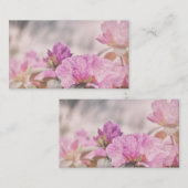 Pink Floret Bloemen Zomer Bloemen Visitekaartje (Voorkant / Achterkant)