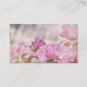 Pink Floret Bloemen Zomer Bloemen Visitekaartje (Voorkant)