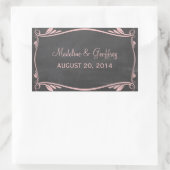 Pink Flourish Chalkboard Wedding Stickers (Tas)