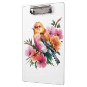 Pink Flower Bird Klembord (Links)