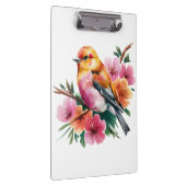 Pink Flower Bird Klembord (Rechts)