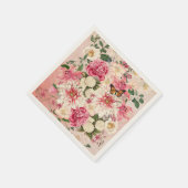 Pink Flower Bounty Garden Party servetten (Hoek)