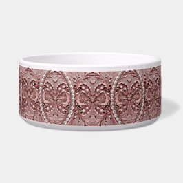 Pink Flower Ceramic Pet Bowl Voerbakje