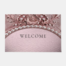 Pink Flower Doormat Deurmat