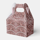 Pink Flower Favor Box Bedankdoosjes (Achterkant)